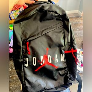Jordan backpack. Red, black, white.